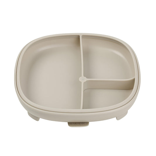 B.box 2-i-1 Tallerken med sugekopp Beige
