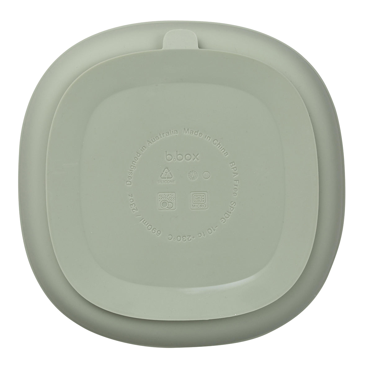 B.box Silikon Tallerken - Sage