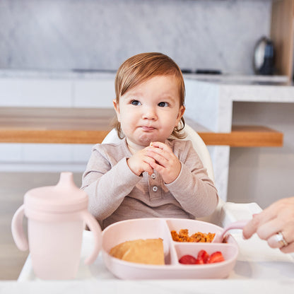 B.box Silikon Tallerken - Rosa