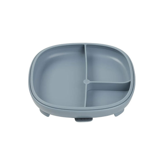 B.box 2-i-1 Tallerken med sugekopp Blue