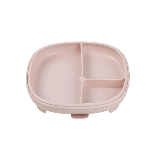 B.box 2-i-1 Tallerken med sugekopp Rosa