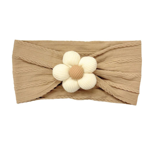 Baby Bliss Baby Flower Headband Caramell