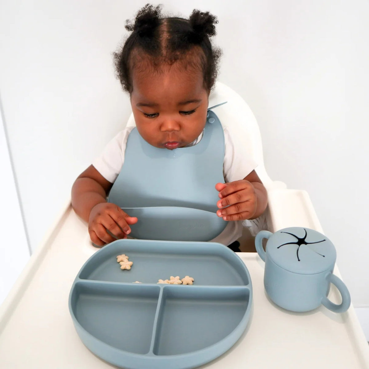 Baby Bliss Silikon Tallerken Sage