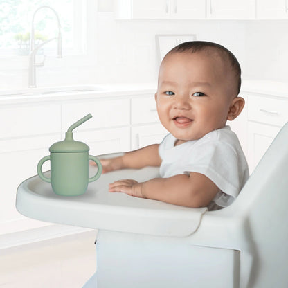 Baby Bliss Drikkekopp med Sugerør Sage