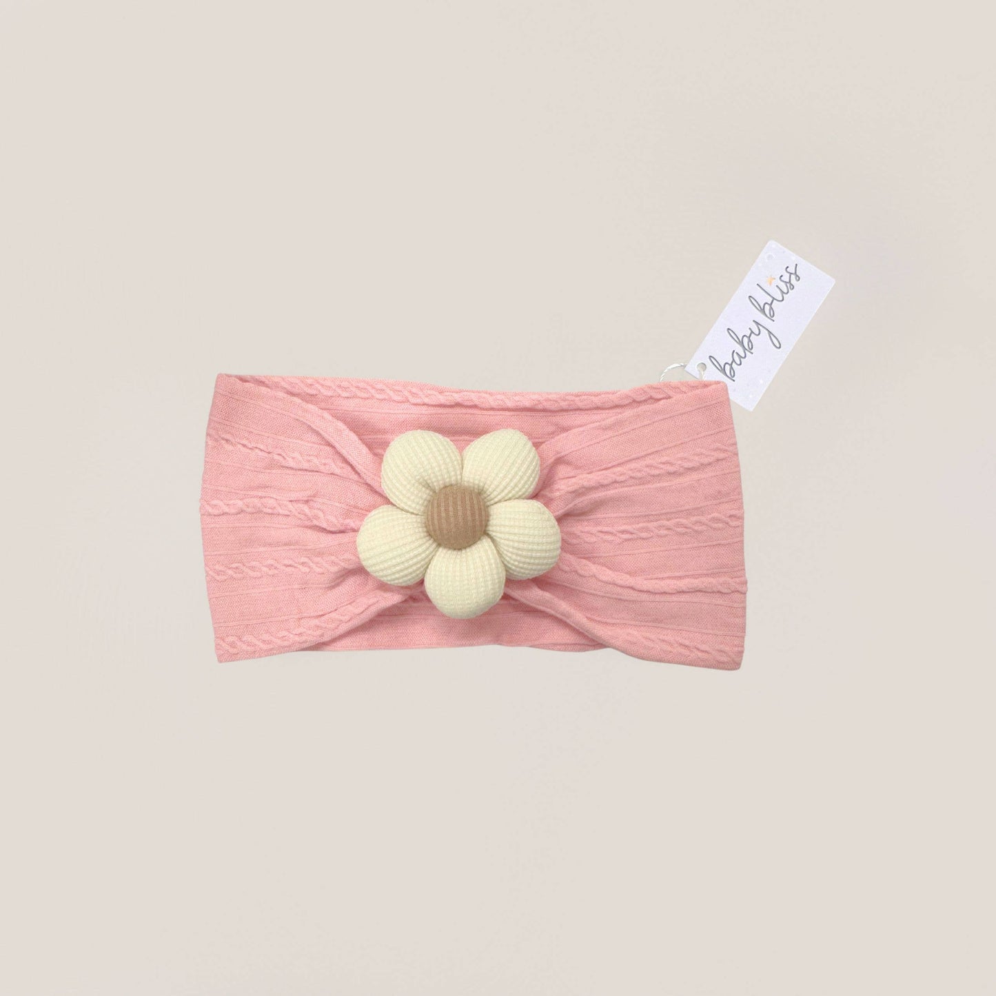 Baby Bliss Baby Flower Headband Sand
