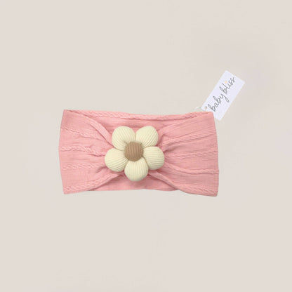 Baby Bliss Baby Flower Headband Sand