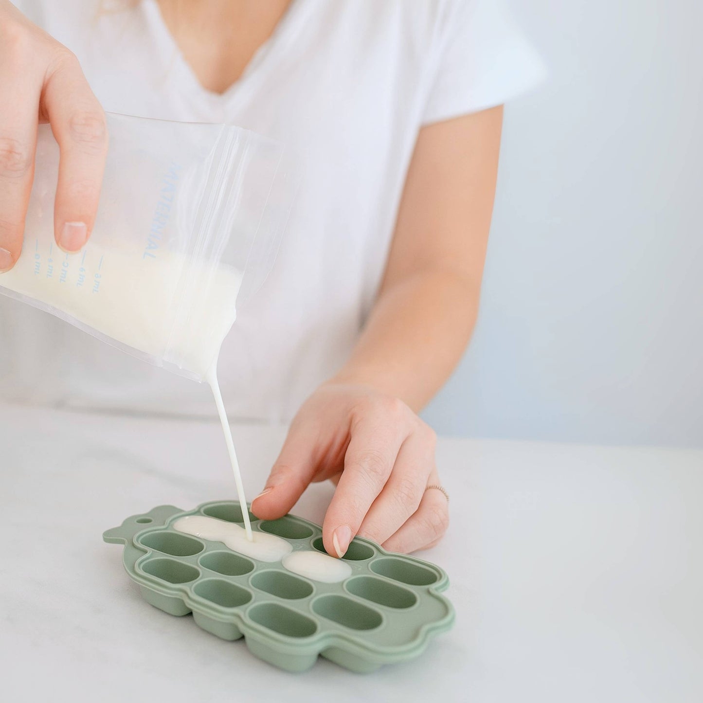Baby Bliss Silikon Frysebrett til Babymat Bl