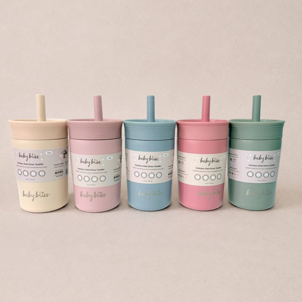 Baby Bliss Drikkekopp i rustfritt stål - Blue