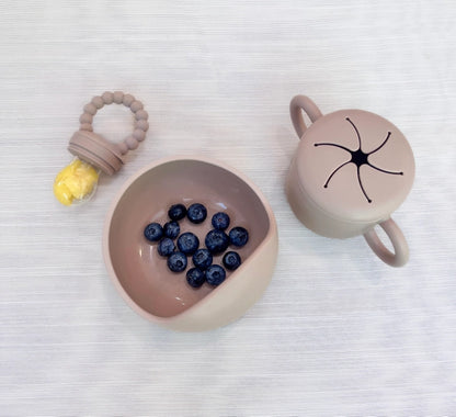 Matsmokk i Silikon - Lys Beige