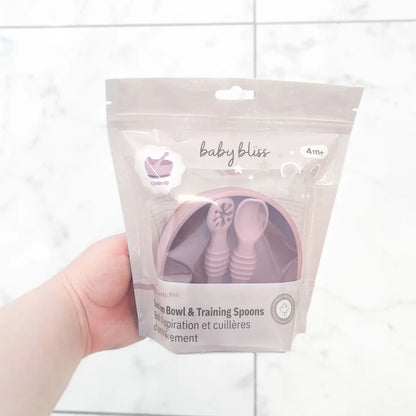 Skål og Treningskjeer - Dusty Pink