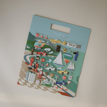 Mushie Gjenbrukbart klistremerkesett Biler