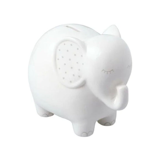 Pearhead Sparegris i Keramikk - Hvit Elefant