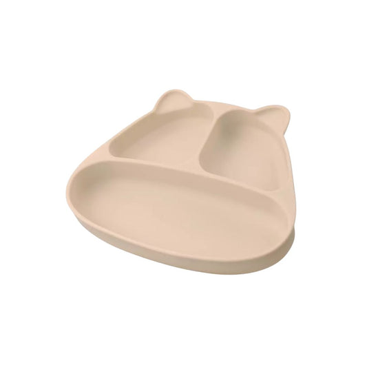 Mombella Silikon Tallerken Panda - Beige