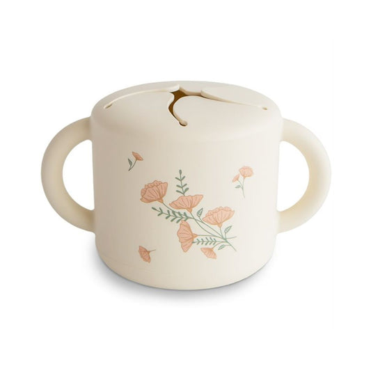 Mushie Snack Kopp Blomster