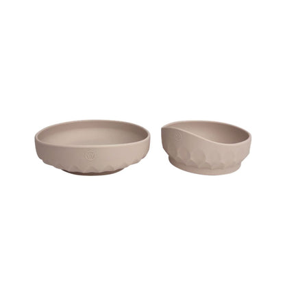 Najell Barntallerken & Skål i Silikon - Dune beige