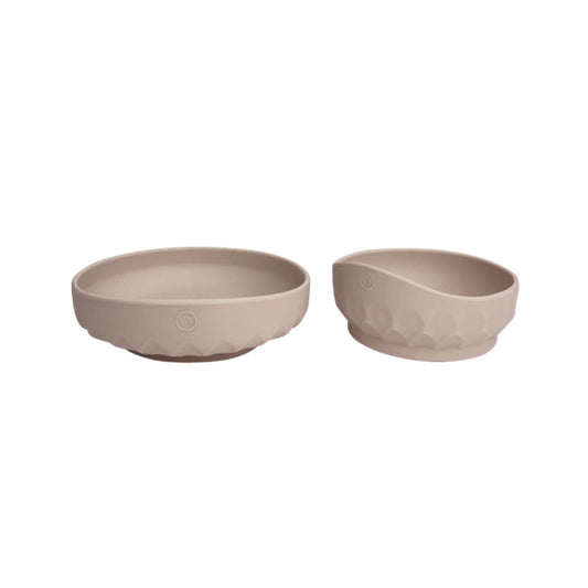 Najell Barntallerken & Skål i Silikon - Dune beige