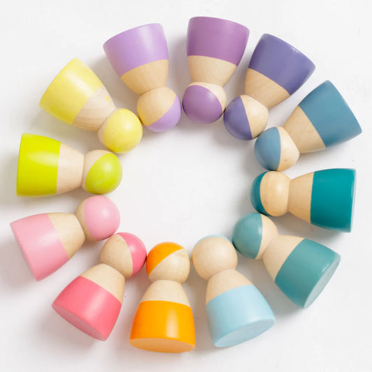 Kidera Trefigurer 12 stk - Pastell