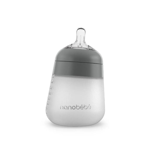 Nanobebe Tåteflaske 270ml 1pk - Grå