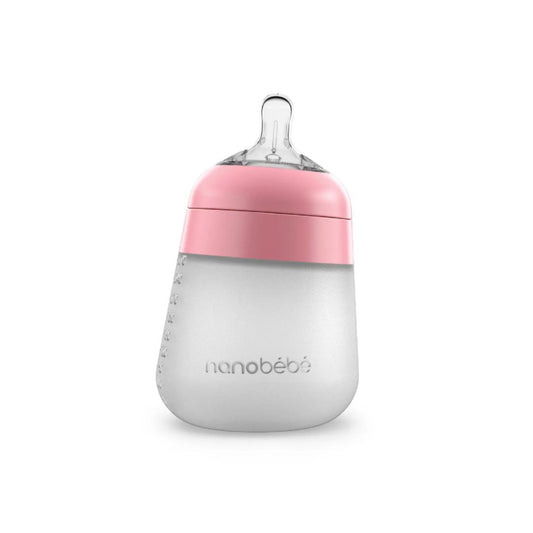 Nanobebe Tåteflaske 270ml 1pk - Rosa