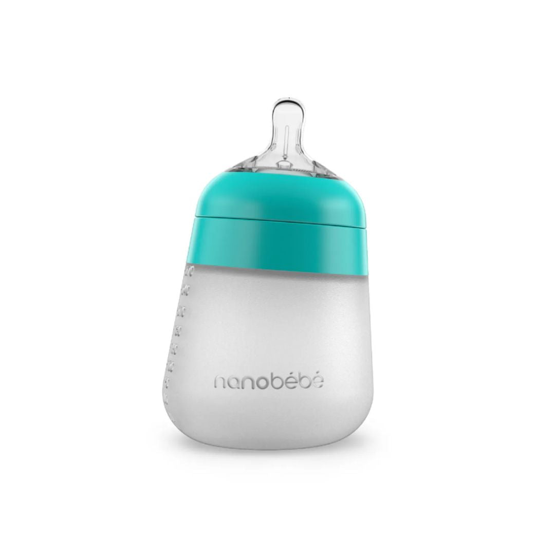 Nanobebe Tåteflaske 270ml 1pk - Teal