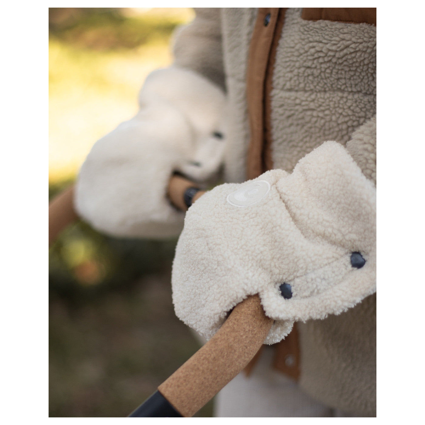 Easygrow Håndmuffer - Teddy Ivory