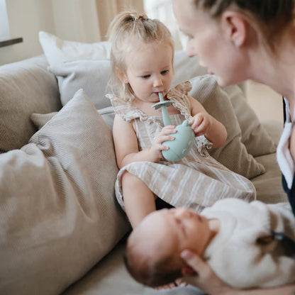 Mushie Silikon Tannbørste til Baby & Barn
