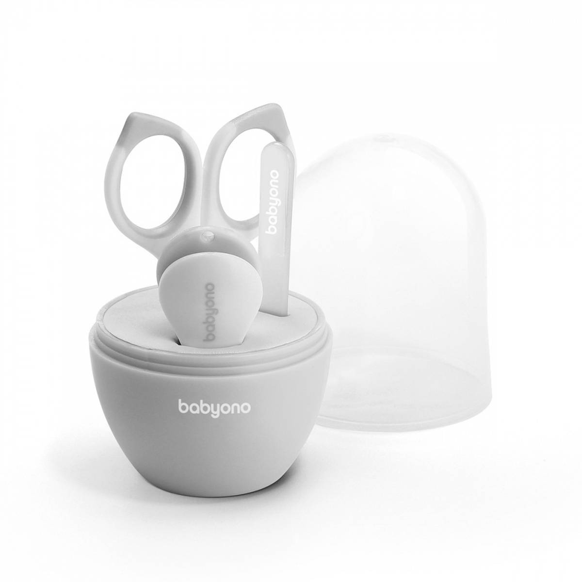 Babyono Neglepleiesett Grå