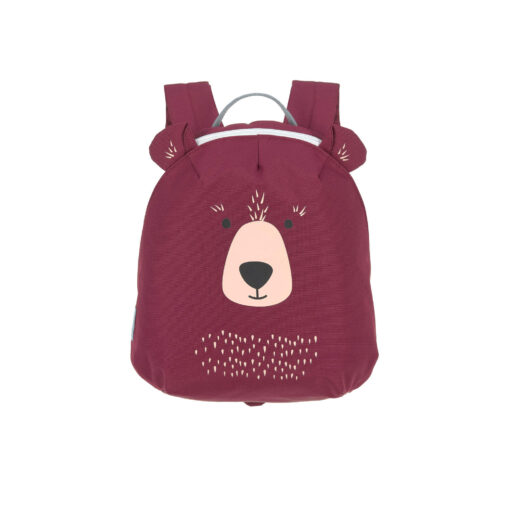 Tiny Backpack - Bear Burgundy