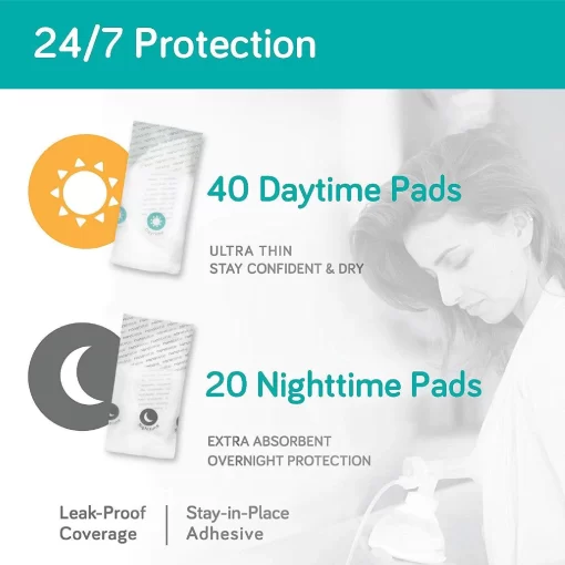 Nanobébé Day and Night nursing pads, 60pk - Bilde 2