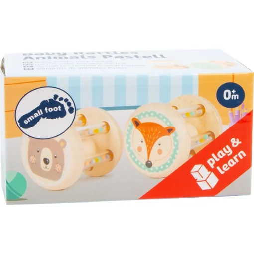 Small foot Baby Rangle 2 pk Bjørn og Rev - Bilde 3