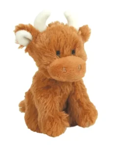 Jomanda Highland Cow Myk Mini Bamse 11cm - Brun