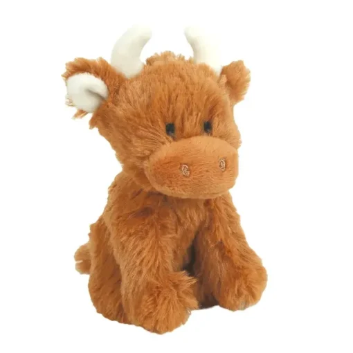 Jomanda Highland Cow Myk Mini Bamse 11cm - Brun