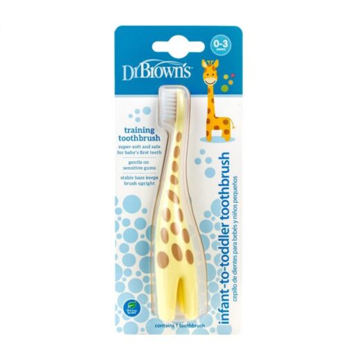 Dr Browns Tannbørste 0-3 år - Giraffe