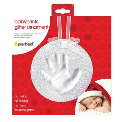 Pearhead Julepynt Babyavstøpning - Glitter