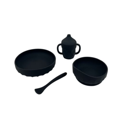 Najell Barneservice i silikon - Satin Black